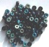 100 4x6mm Crow Beads Black AB